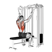 Тяга верхнего блока параллельным хватом