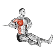 Одной рукой со скручиванием жим на грудь с резинкой